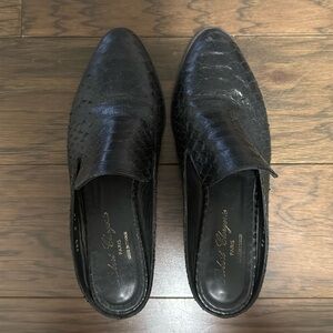 Robert Clergerie Alice Mules in Black Amazon